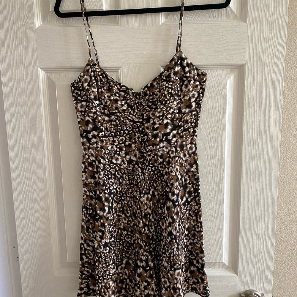 NWT Blue Life Sexpot Dress in Cheetah